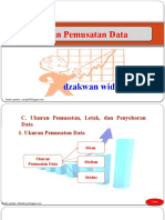 Ukuran Pemusatan dan Penyebaran Data