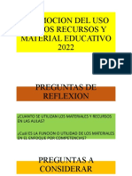 PROMOCION DEL USO DE LOS RECURSOS Y MATERIAL