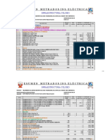 Planilla de Metrados Instalaciones Electricas - Modificado