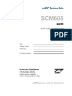 SCM605 Sales