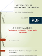 Concepto, Objetivos y Principios Del Trabajo Social Comunitario