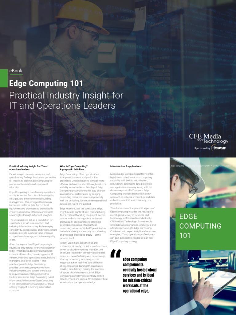 Edge Computing Insights for Leaders | PDF | Cloud Computing | Computing