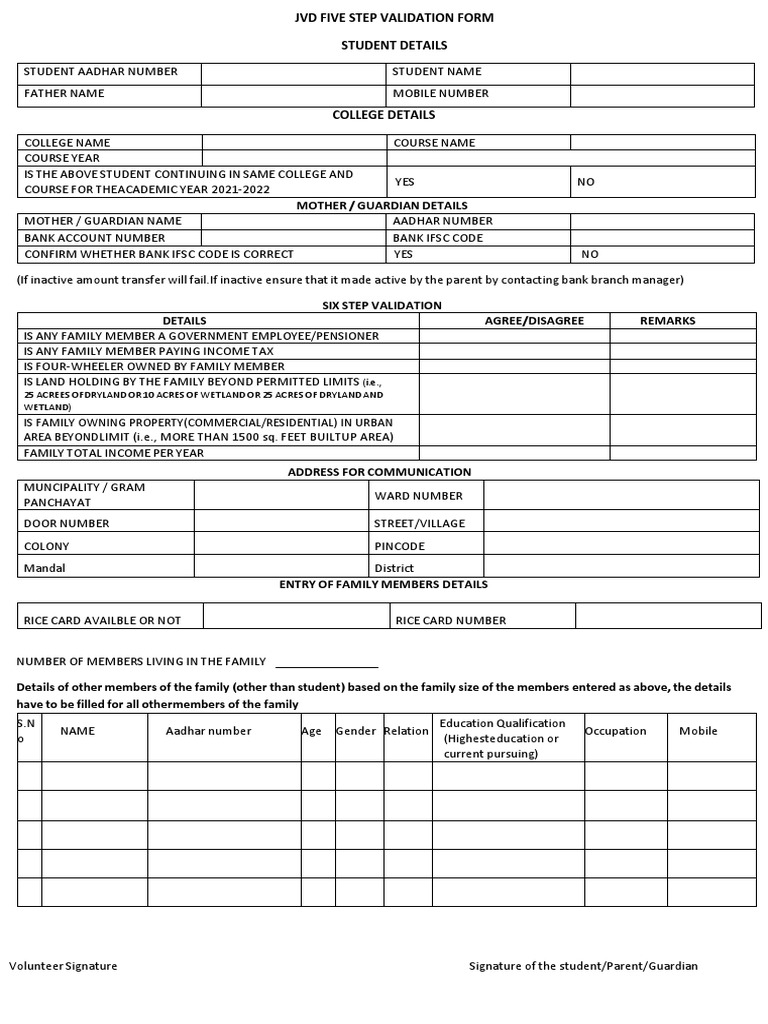 JVD 5 Step FORM | Download Free PDF | Government | Economies