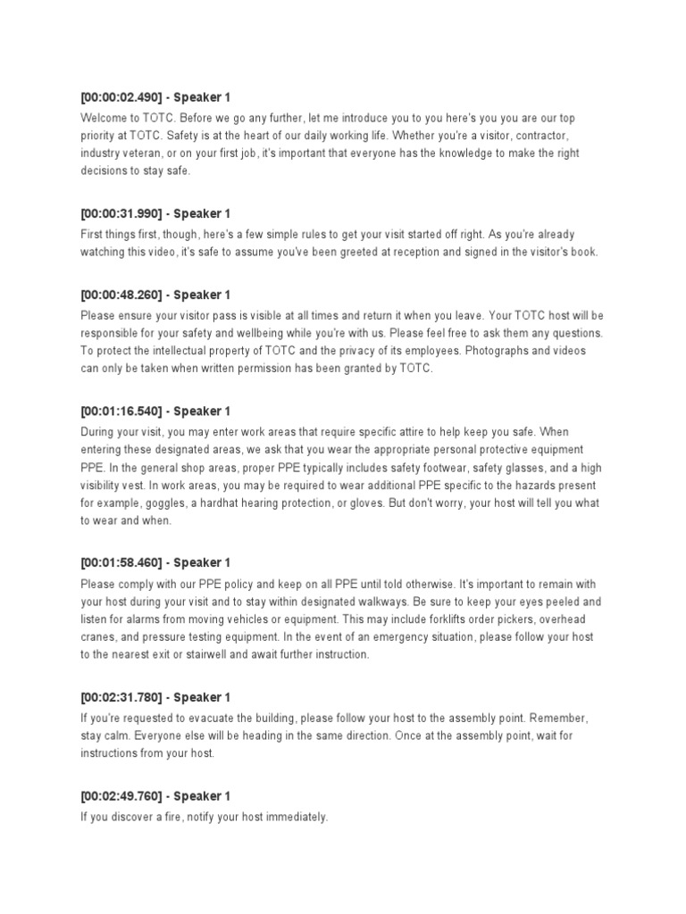 SnapSave ioNOV HSE Induction mp4 PDF Personal Protective