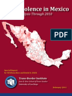 Drug Violence in Mexico Through 2010