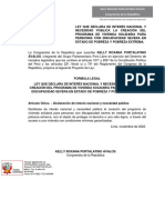 Congresista de La República: Kelly Roxana Portalatino Ávalos