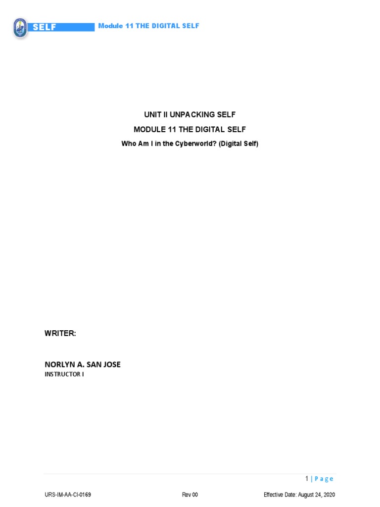 Understanding Digital Self and Gender | PDF | Gender | Gender Studies