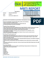 Mbti Report
