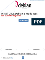 Install Linux Debian 8 Mode Text