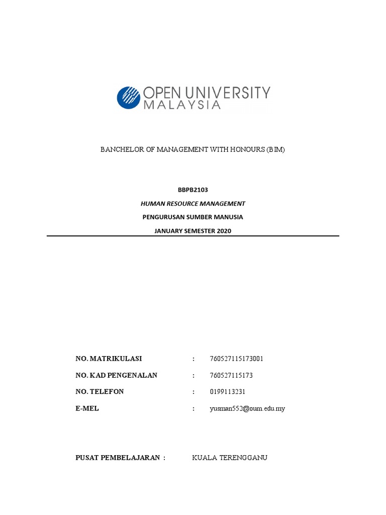 Assignment HRM - Final | PDF