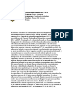 Cociencia Cuidadana-Planificación de Su Día y Una Síntesis Del Modelo Educativo Dominicano