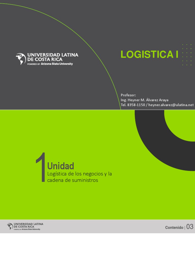 Tema I. Logística de Los Negocios y La Cadena de Suministros | PDF ...