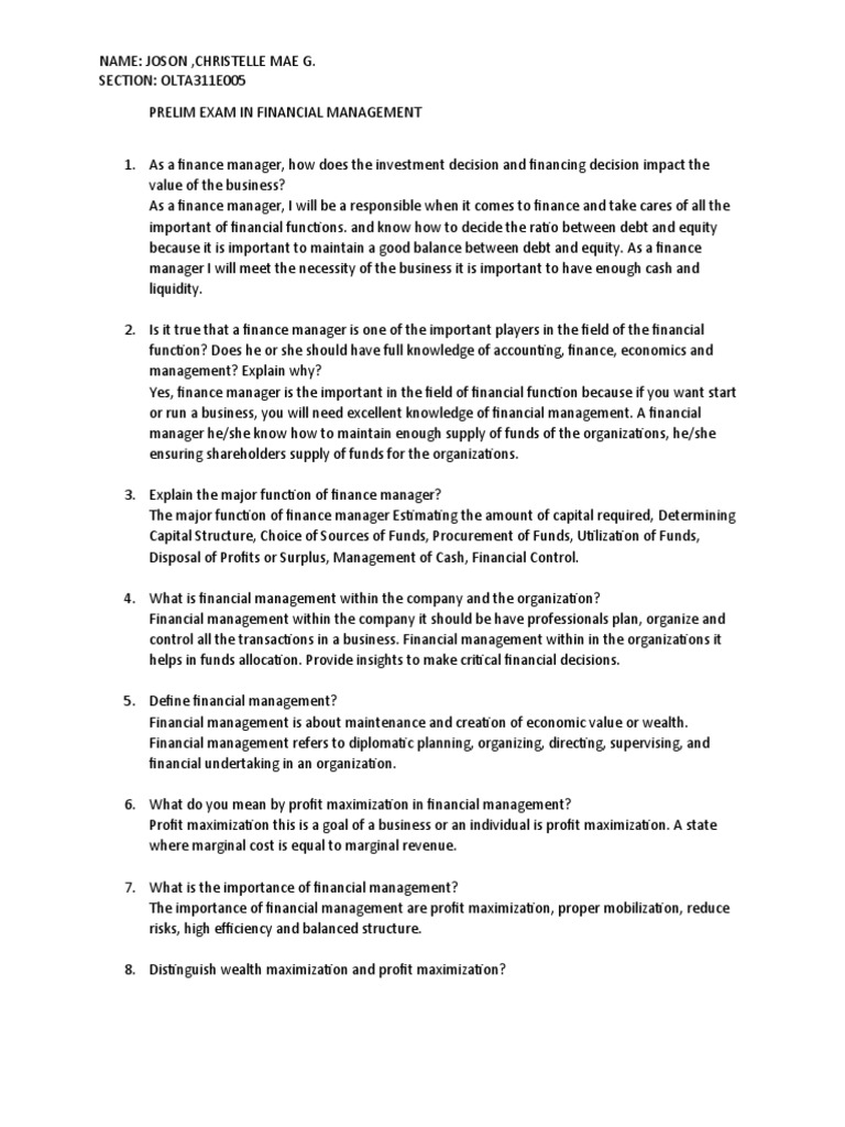 prelim-exam-in-financial-management-pdf-profit-economics-equity