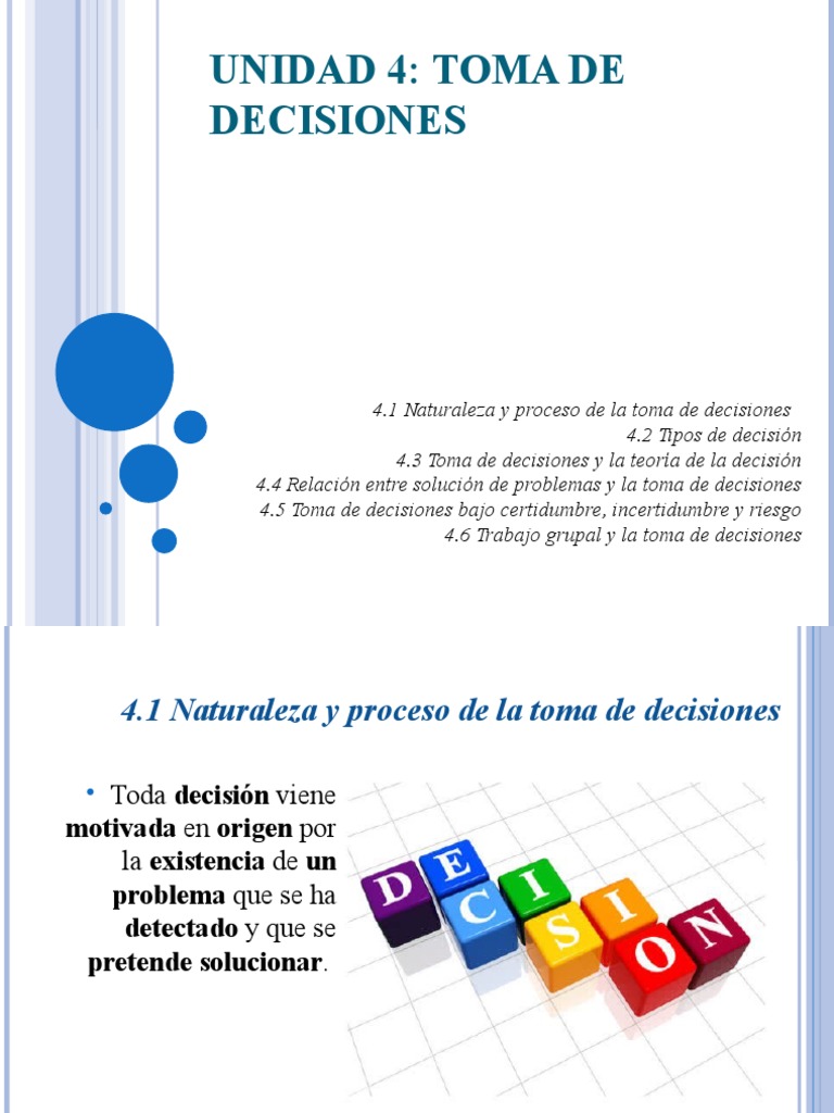 Toma de Decisiones: Proceso y Tipos | PDF | Toma de decisiones | Sicología