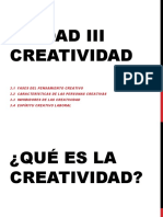 UNIDAD 3 - Creatividad