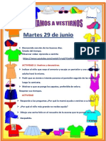 Activadades Del Martes 29 de Junio