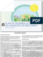 3.5 Plan de Desarrollo Urbano Monterrey 2013-2025