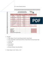 Latihan 1 Excel (Format Cell)