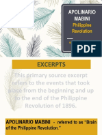 Apolinario Mabini: Philippine Revolution
