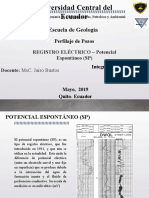Registro SP: Interpretación litológica y cálculos (Rw, Vsh