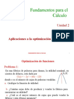 10.1 Aplicaciones de La Función Cuadrática. Optimización