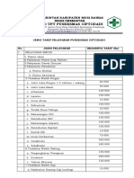 3.1.1.1 Tarif Pelayanan