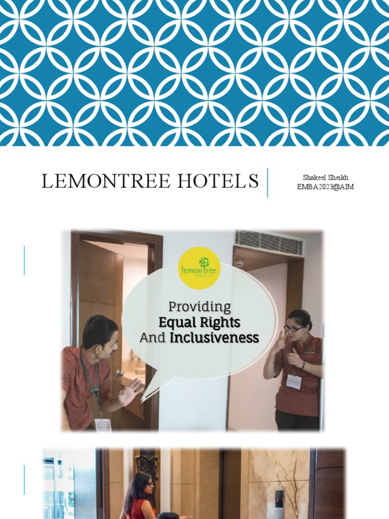 Lemon Tree Hotels PDF Disability Economies