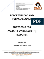 React TT Council Protocols For Covid-19 Coronavirus Response v1