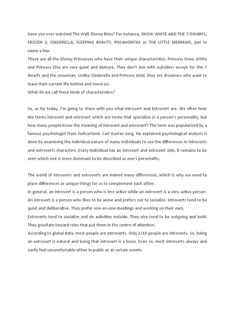 Int Vs Ext | PDF | Extraversion And Introversion | Social Psychology