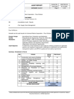 SAS-F22-012 URC - Flour Division Audit Results