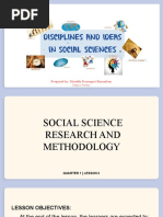 Lesson 3 Discipline and Ideas in Social Science