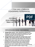 Sistem Dan Lembaga Pengawas Perbankan: Fh-Unas Erma Defiana, M.H Materi Ke 5 Dan 6