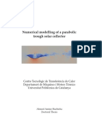 Numerical Modelling of A Parabolic Trough Solar Collector