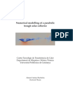 Numerical modelling of a parabolic trough solar collector