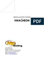 DRIVEN and STATIC TOOLING for HWACHEON