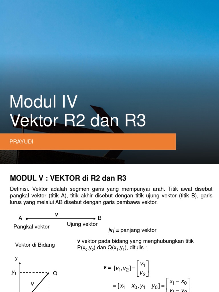 Vektor R2 dan R3: Definisi dan Contoh | PDF