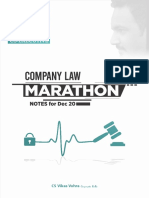 Company Law MARATHON For Dec 20 CS Executive CS Vikas Vohra, YES