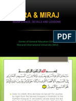 The Significance of Isra and Miraj