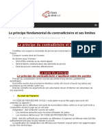 Cours de Droit Net Le Principe Fondamental Du Contradictoire Et Ses Limites A131