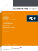 Themenfolder Gesundheitswissenschaften