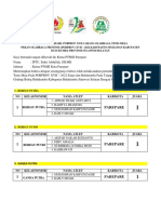 Berita - Acara - Cabor - Tenis Meja Porprov 2022