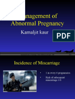 Management of Abnormal Pregnancy