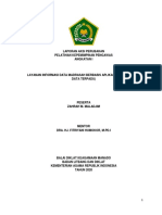 Laporan Aksi Perubahan LAYANAN INFORMASI DATA MADRASAH BERBASIS APLIKASI SIDADU SISTEM DATA TERPADU