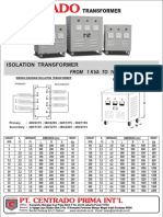 Brosur Isolasi Trafo CENTRADO Dry Type