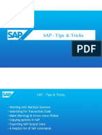 SAP Tips Tricks