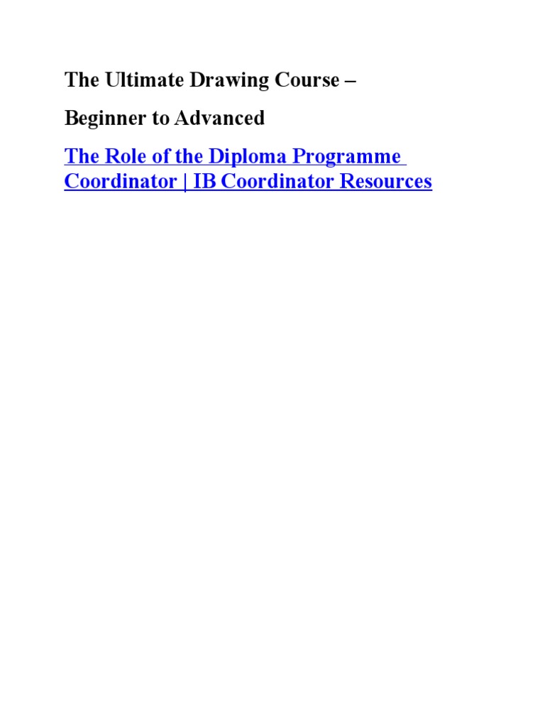 The Ultimate Drawing Course | PDF