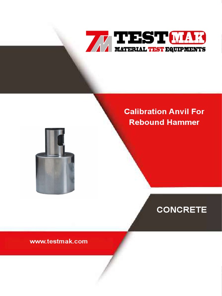 Calibration Anvil for Concrete Hammer | PDF | Technology & Engineering