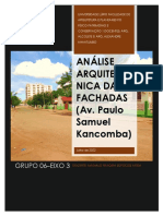Análise das fachadas da Av. Paulo Samuel Kamkomba