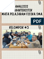 Karakteristik Mata Pelajaran Fisika Mata Pelajaran Fisika Diorganisasikan Dalam 2 (Dua) Kategori, Pemahaman Fisika Dan Keterampilan Proses. Pemahaman Fisika Merupakan Materi-materi Yang Perlu Dikuasai Peser