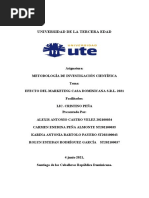 CASA DOMINICANA HISTORIA y Plan de MARKETING